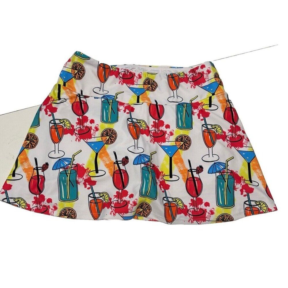 Queen Of The Court Ladies Sz XS Tennis Golf pickleball skort Stretch pull on